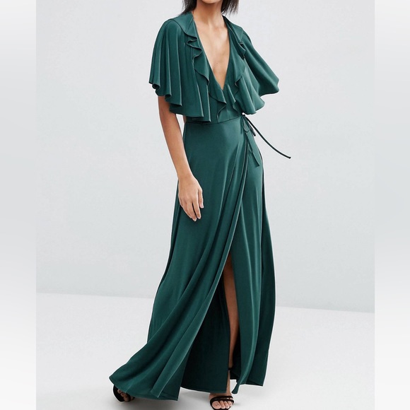 maxi dress leopard print Dreamy Day Ruffle Trim Maxi Dress Leopard